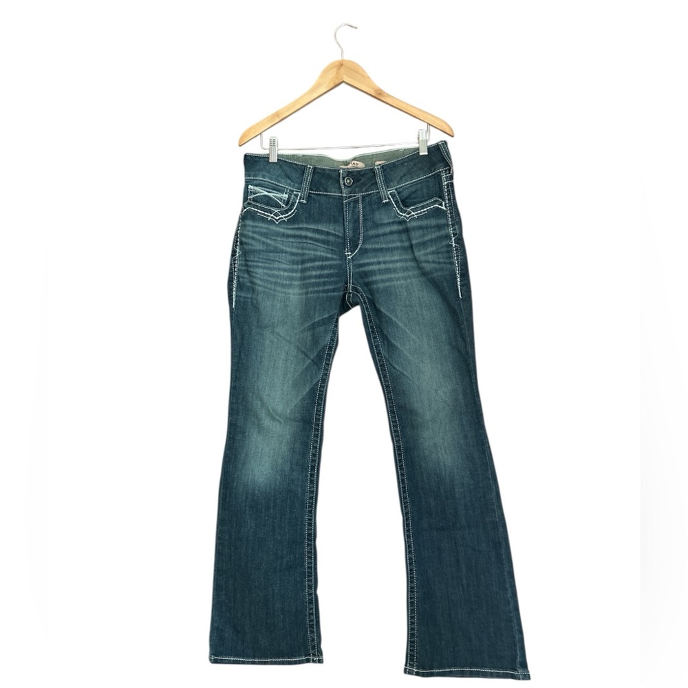 NWT Ariat REAL Marine Mid Rise Boot Cut Jeans Size 31R